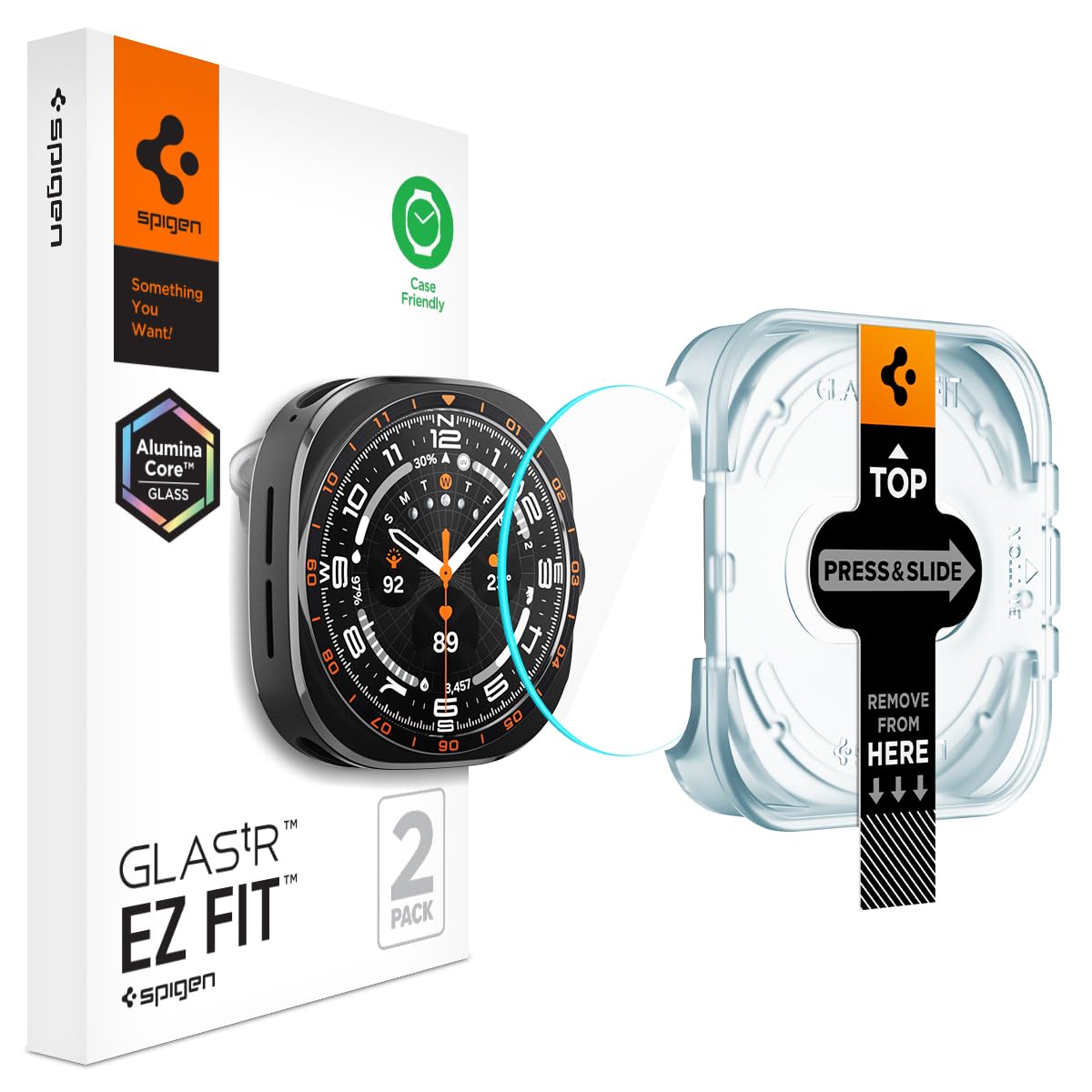 Spigen GlasTR EZ FIT Screen Protector for Galaxy Watch Ultra 2