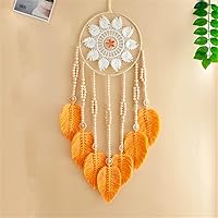 Vista 3 de Atrapasueños para colgar macramé, tapiz bohemio para pared, tapiz hecho a mano, decoración de pared para el hogar, frontón de pared de 10 x 30