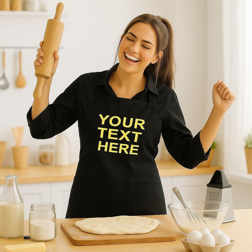 Personalized Apron with Custom Name or Any Text. Chef, Cooking, Grilling, or Baking Gift - Image 4
