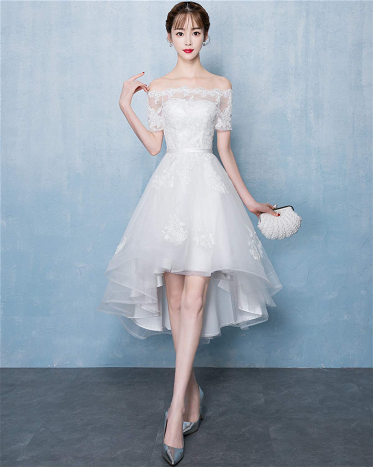 Komaruko s Hanawa-kun Wedding Dress Rady Swan-Piece Dress with Embroidered 914 - Picture 5 of 9