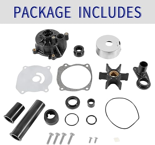 Miniatura 7 de 5001595 Kit de reparación de impulsor de bomba de agua con carcasa de repuesto para Johnson Evinrude V4 V6 V8 75-250HP Reemplazar 5001594 435929