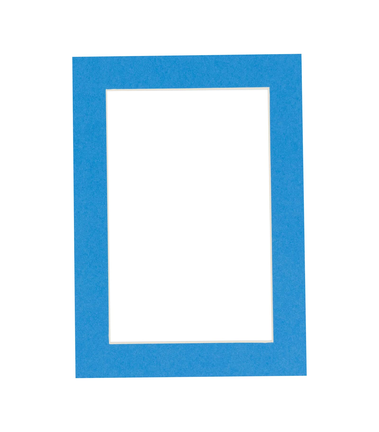 CountryArtHouse Bay Blue Acid Free 16x20 Picture Frame Mats with White Core Bevel Cut for 12x18 Pictures - Fits 16x20 Frame - One Mat