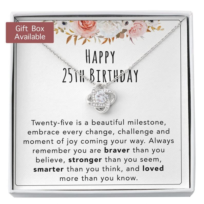 rakva 925 Sterling Silver Gift Daughter Necklace, 25th Birthday Necklace Gift For Her, 25th Birthday Jewelry, 25 Year Old Gift, 25th Birthday Necklace Gift From Mom/dad (B0C63NCHBH) Amazon Price History, Amazon Price Tracker