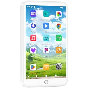 96GB MP3 Player with Bluetooth and WiFi Android 13 MP3 MP4 Player with 4 Touchscreen and Speaker 3GB
