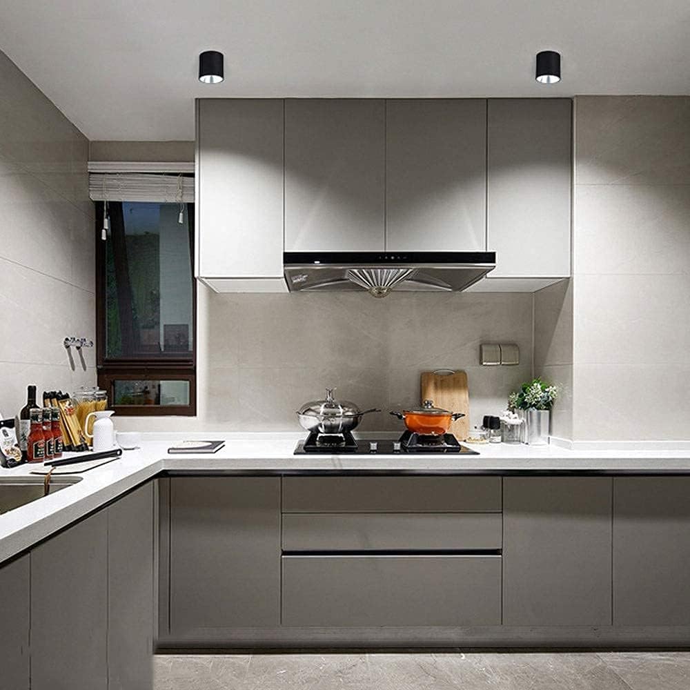 Foco Foco De Techo Led Montado En Superficie, Downlight De Techo para Baño Ip65, Focos De Lámpara De Acento Impermeables De Aluminio para Pasillo, Balcón, Pasillo, Sala De Estar