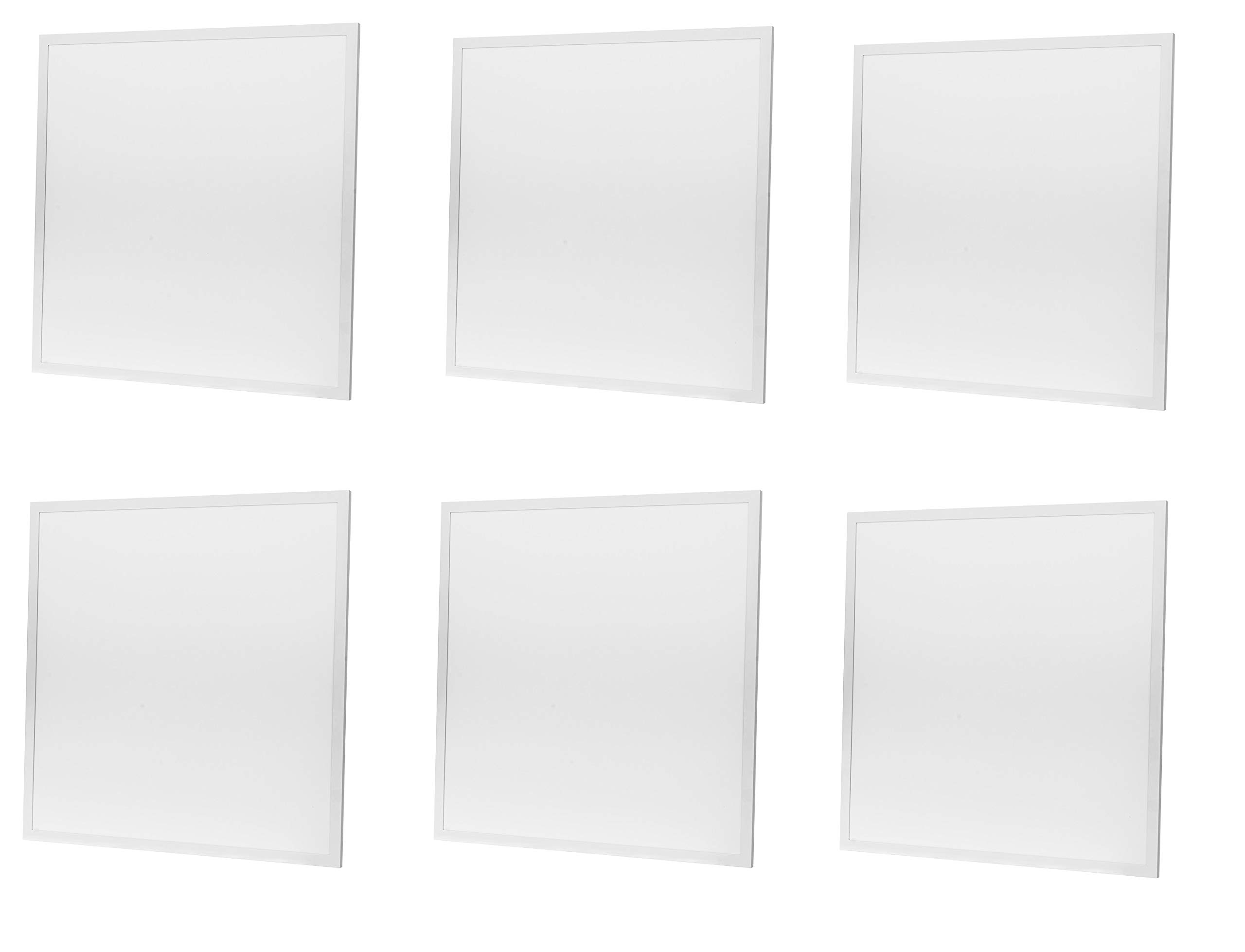 TEMPO DI SALDI 6 X Pannello A Led 48W Quadrato 60 X 60 Cm Plafoniera Ad Incasso A Luce Calda
