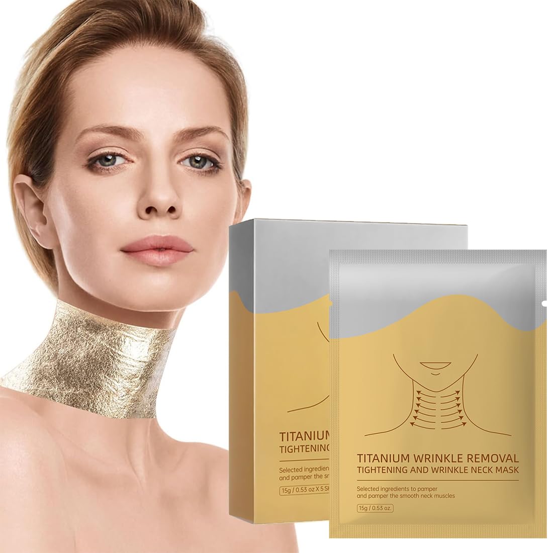 1 Confezione maschera collo, Cerotti lifting collo, Maschera collo collagene