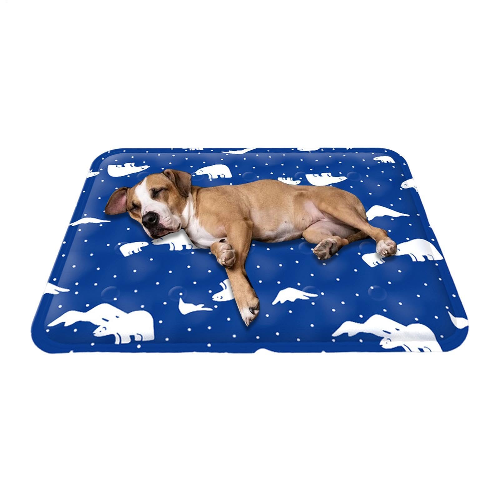 Tapis rafraîchissant pour chat 50x40cm lavable et pliable pour l'été