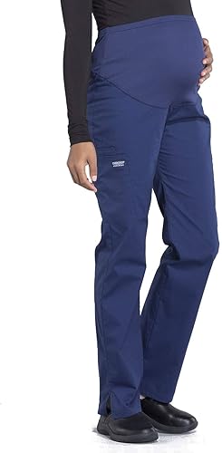 Miniatura 4 de Cherokee Pantalones médicos de maternidad para mujer, WW220 para profesionales de trabajo, suaves, elásticos