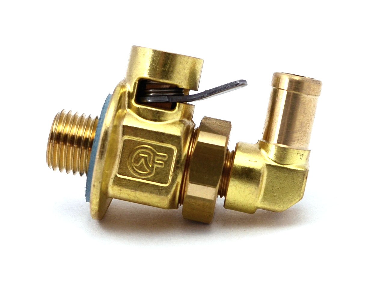 F316L VALVE W/90°L- M14-1.5 THREADS, BRONZE