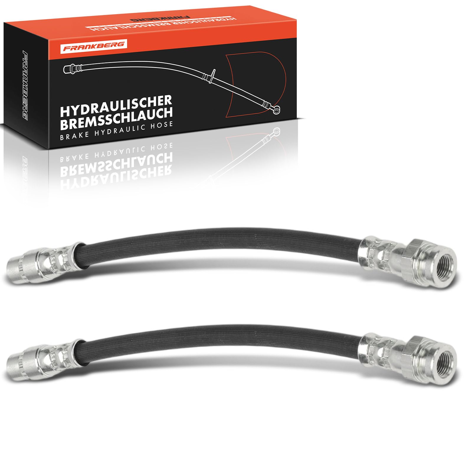 Frankberg 2x Tubo Freno Tubo Freno idraulico Posteriore 202mm Compatibile con Berlingo Multispace B9 C4 Grand Picasso I UA DS5 KF 5008 0E 0U Partner Pianale/Telaio Replace# 2207032