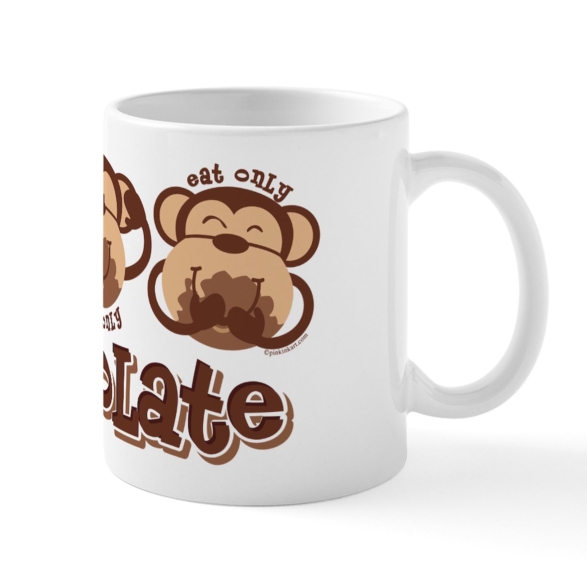 Monkey See Chocolate Mug 11 oz (325 ml) Ceramic Coffee Mug