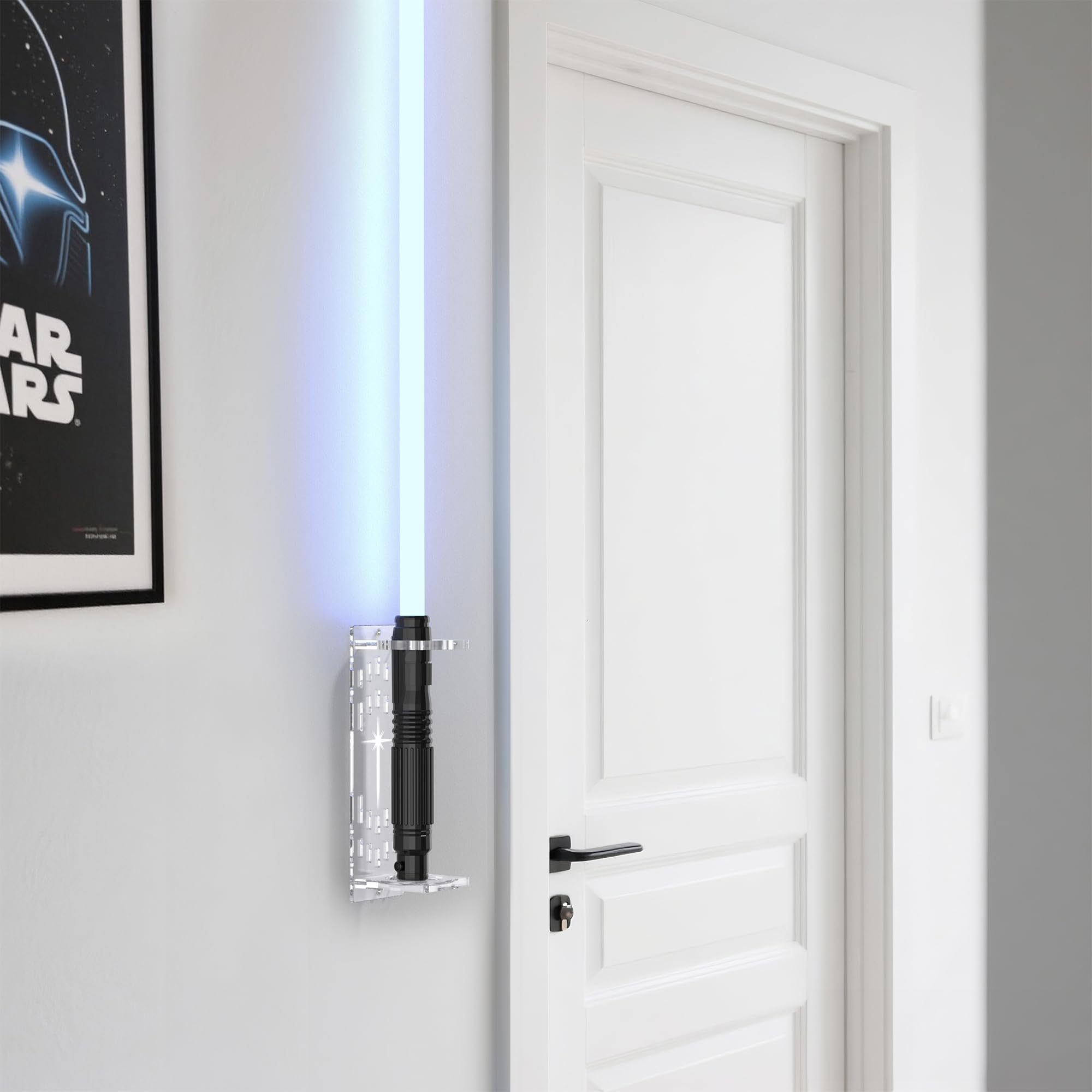 Sabre Sword Wall Racks Snapklik.com : Light Saber Wall Mount Holder, Acrylic Saber Sword Stand ...