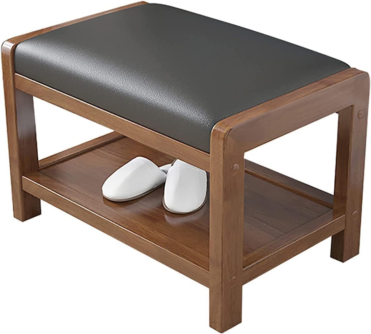 Étagères à chaussures avec coussin en PU pour s'asseoir confortablement
