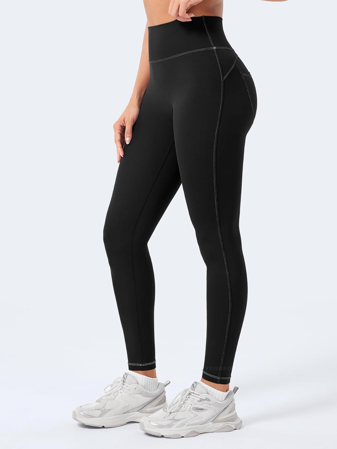 YEOREO CoreFlex Women Workout Scrunch Leggings Denim Look Gym Booty Lifting High Waist Leggings Yoga Pants - Image 4