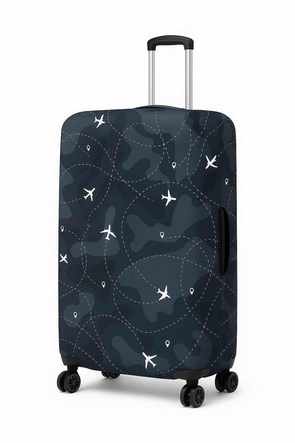Fashion Printed Luggage Sleeve ? High-Stretch, Anti-Scratch & Secure-Fit Travel Protector (New Dark Overseas-M)-image-29