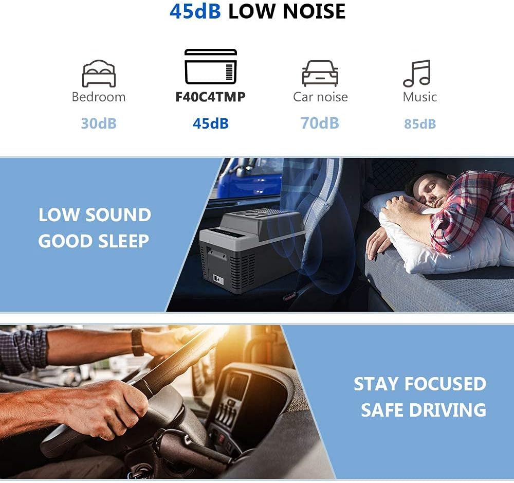 Bundle - 2 items: F40C4TMP 24 Quart Portable Refrigerator, Insulated Protective Cover : Automotive