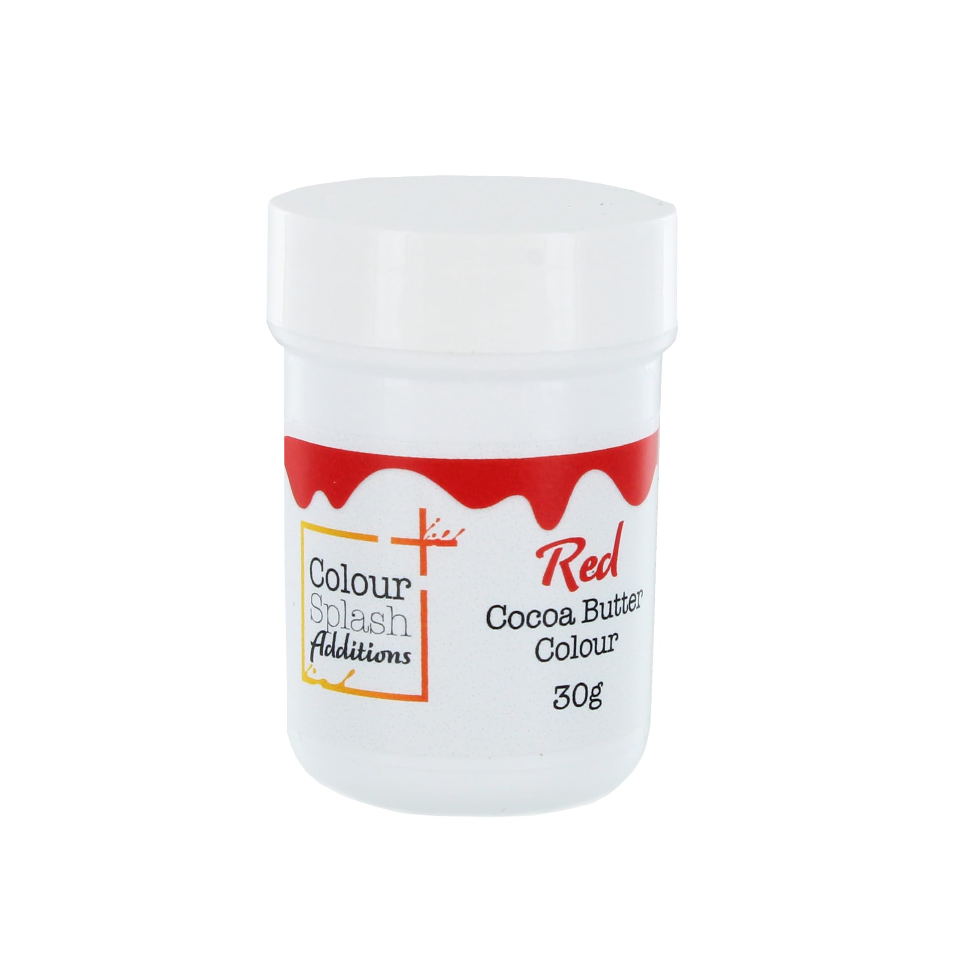 Colour Splash Additions Chocolate Colour | Red Cocoa Butter For Cake Decorations, Truffles, Chocolates | Chocolate Paint - 30g