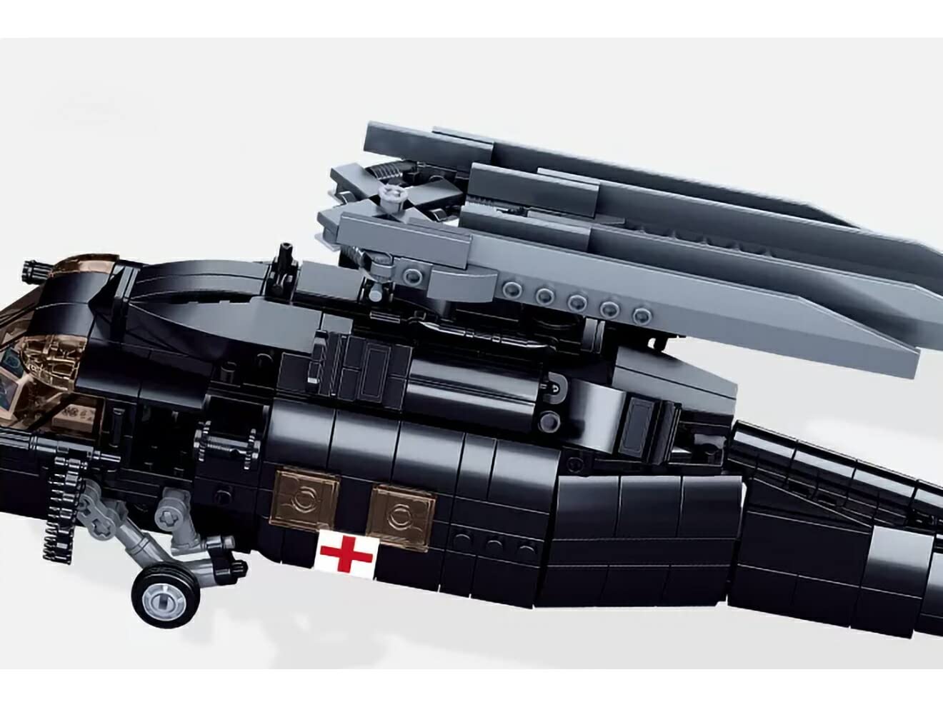 brickmania製MH-60Lアメリカ軍ブラックホークヘリ特殊部隊使用 ☆特価品 アメリカ陸軍特殊作戦 ヘリコプターMH-60L ブラック