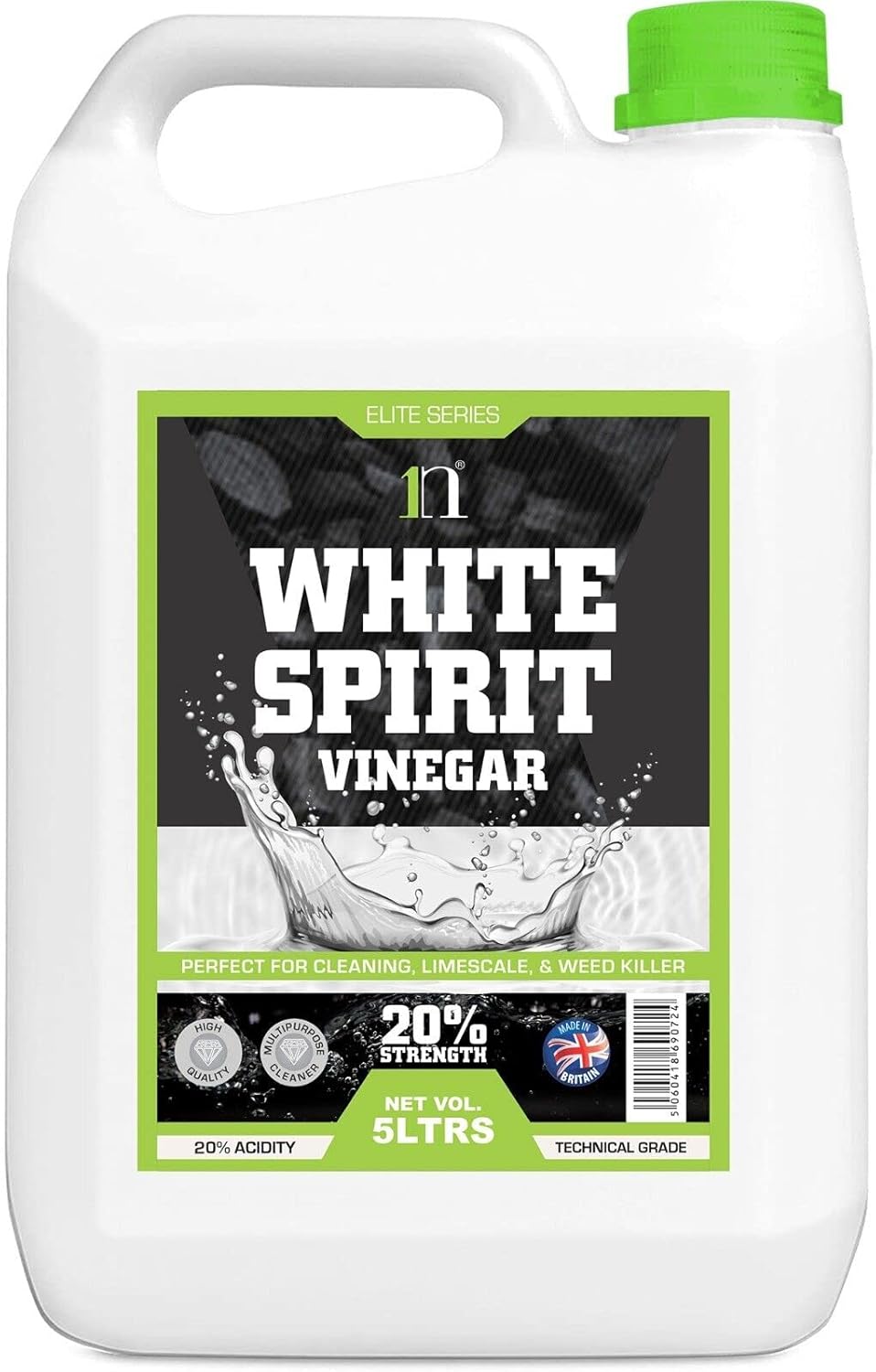 1n Strong White Vinegar 20 Acetic Acid Effective Cleaner for Home, 5kg
