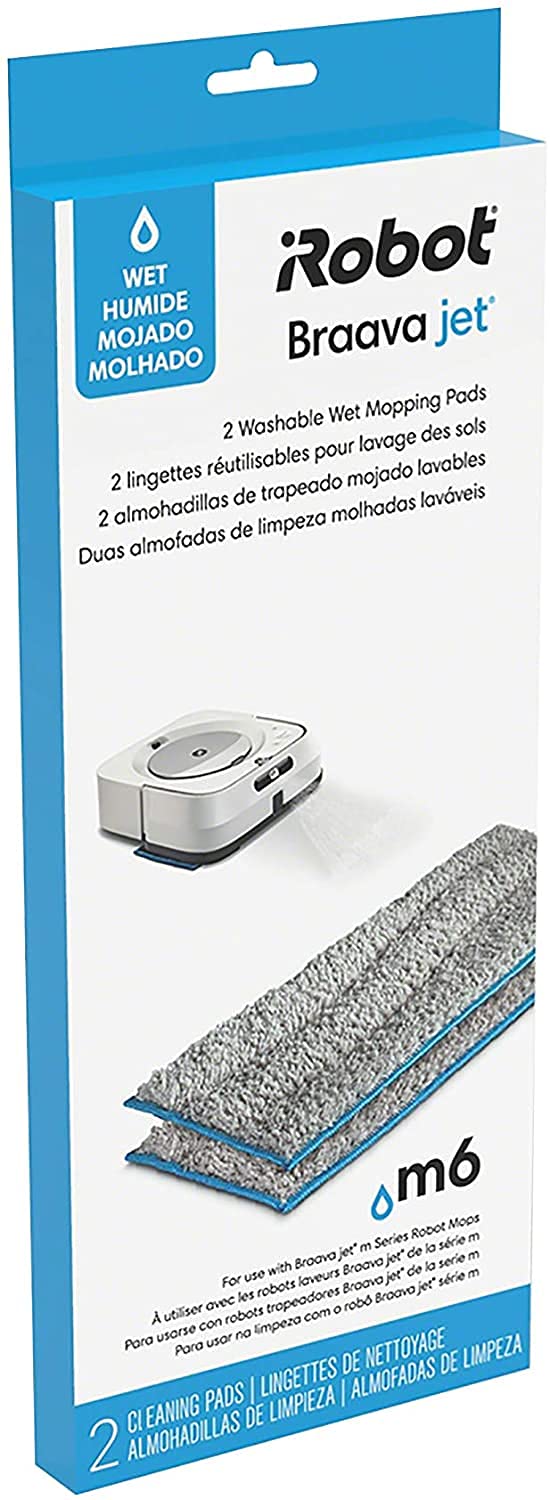 Lingettes humides lavables pour robot balai Braava jet® m6