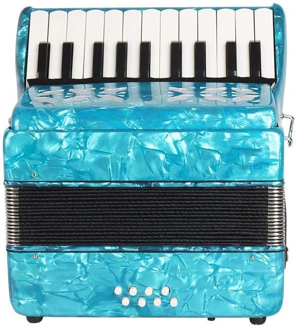 Accordion, High Grade Professional Beginners Students Adults Accordion With Shoulder Strap Gloves 22 Keys 8 Bass Kids Music Accordion Instruments Educational Band Musical Toys Children's Gift ,for Sol