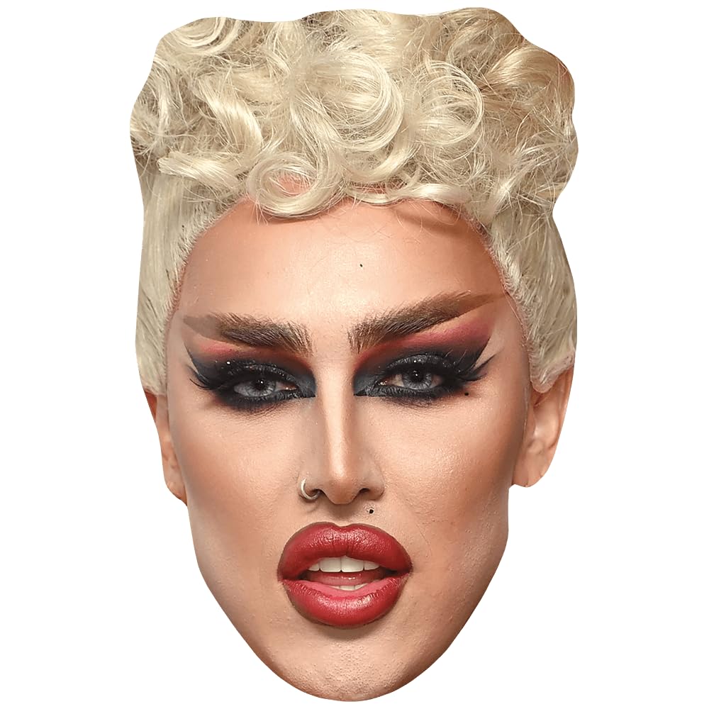 George Boyle (Drag) Celebrity Mask, Flat Card Face, Fancy Dress Mask