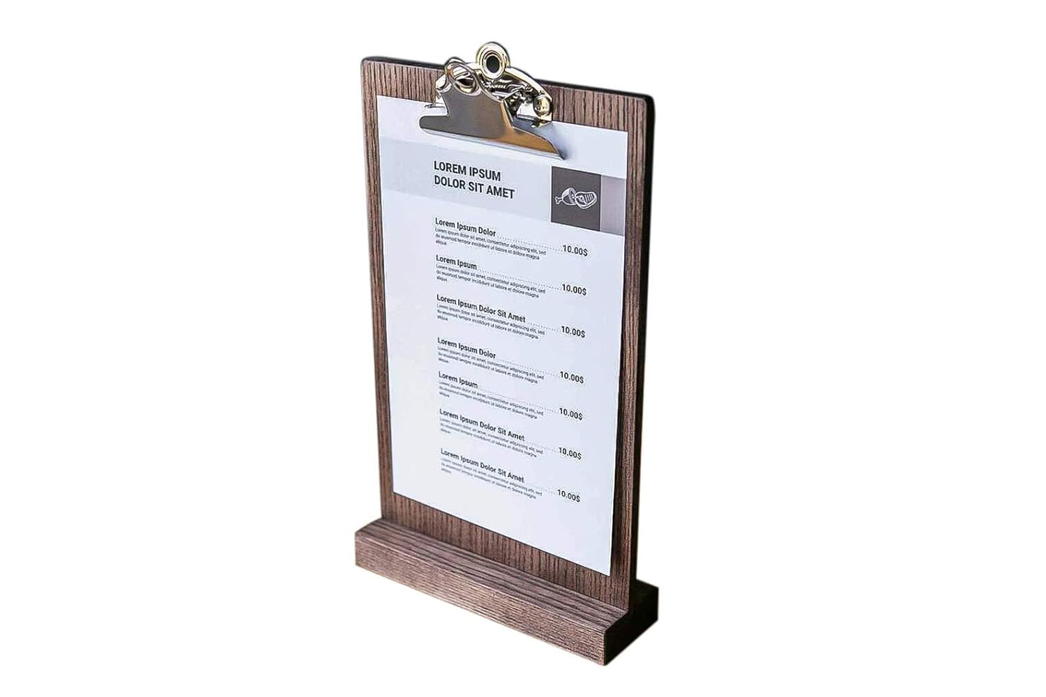 Buy Wooden Table Wedding Sign StandMenu Board Clipboard, Sign Stand