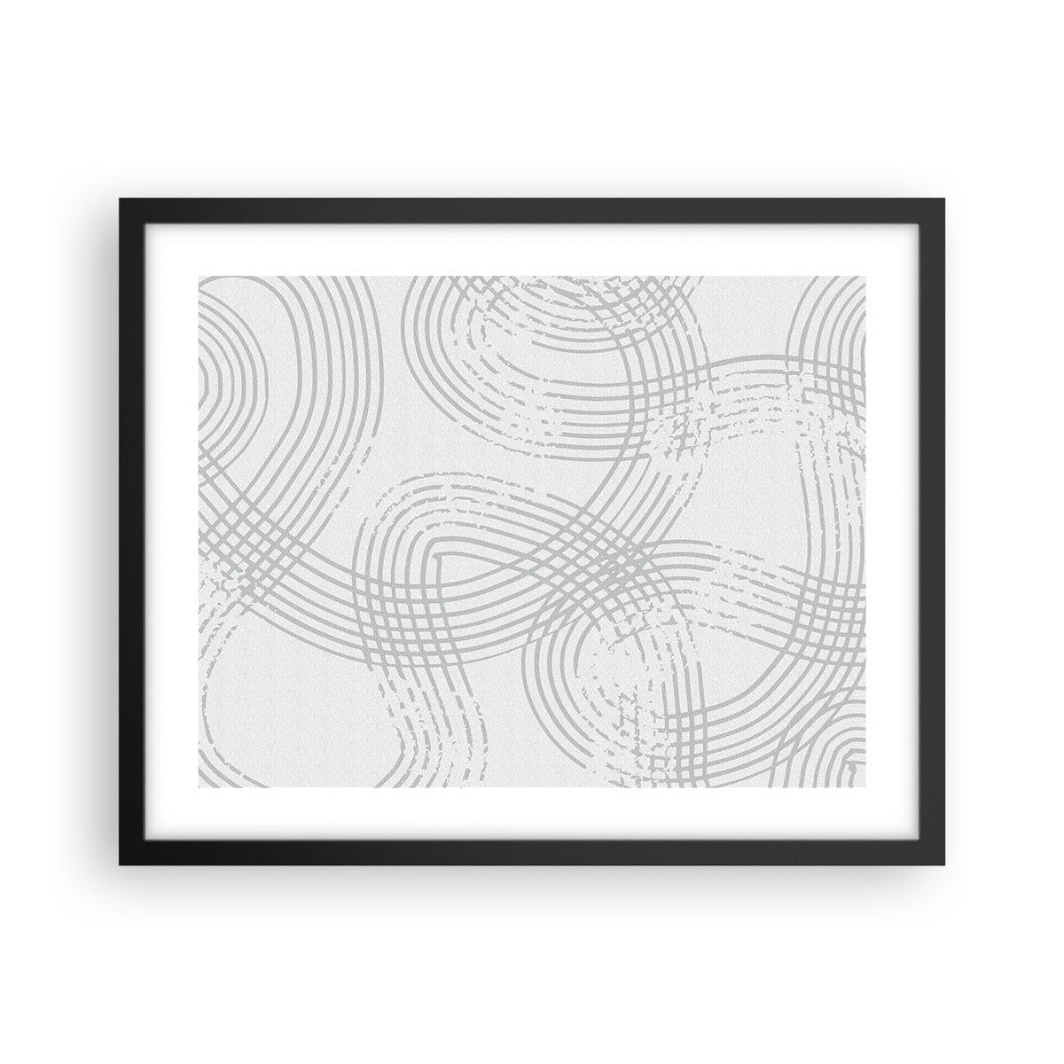 ARTTOR Poster Cadre Noir 50x40 cm Affiche Abstrait Pastel - 5913 - P2B