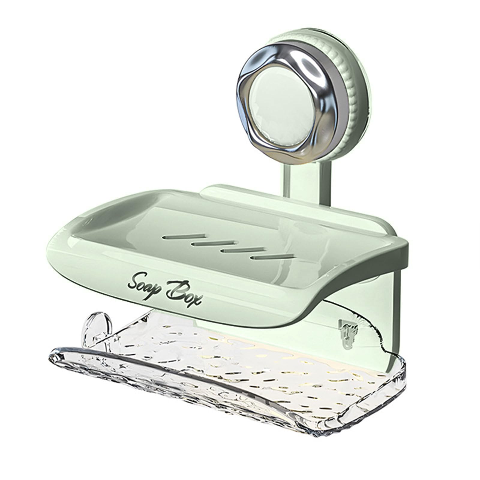 Suction Cup Soap Wall Mounted NonSlip Drain Rack Bathroom Organizers Space Saving Space Saving Bathroom Organizers