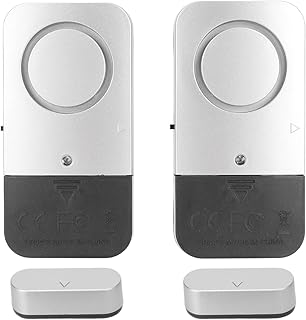 Door Alarms for Kids Safety, 2 Pack Door Window Alarm, Home Security Magnetic Sensor Burglar 120DB Alarm, Window Alarms for Shops Garages Dorms Apartments