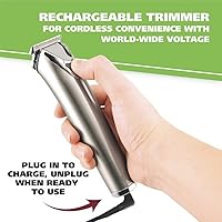 Vista 9 de Wahl, afeitadora de acero inoxidable, ión litio, #9818.