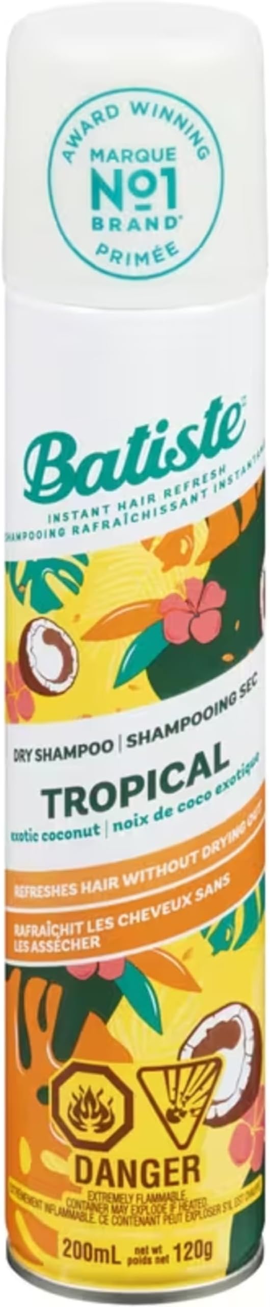 Batiste Dry Shampoo, Tropical, 199ml