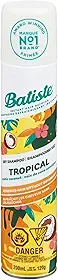 Transporte seus sentidos para um paraíso incomparável com Batiste Tropical. Este shampoo seco absorve a oleosidade e perfuma o cabelo com um delicioso aroma de coco. Absorve a oleosidade, renova o volume e facilita o penteado, mantendo seu cabelo fresco e estilizado durante todo o dia. Perfeito para manter seu look entre as lavagens, especialmente nos dias mais agitados.