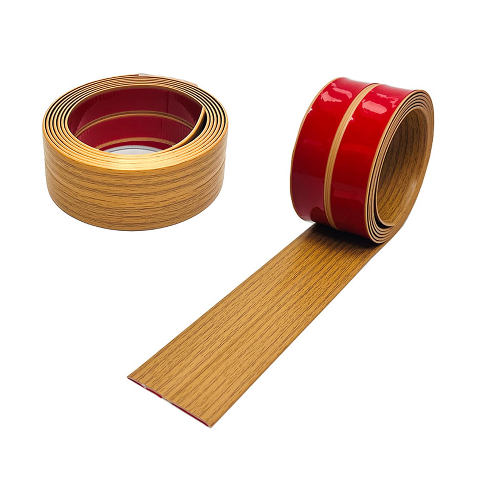 Wall Moulding Trim,3 M Peel and Stick Tile Edging Trim Inside & Outside Corner Trim Flexible Wall Corner Protectors Self Adhesive Moulding Trim for Wall, Corner,Table (6cm × 3m,Woodgrain)