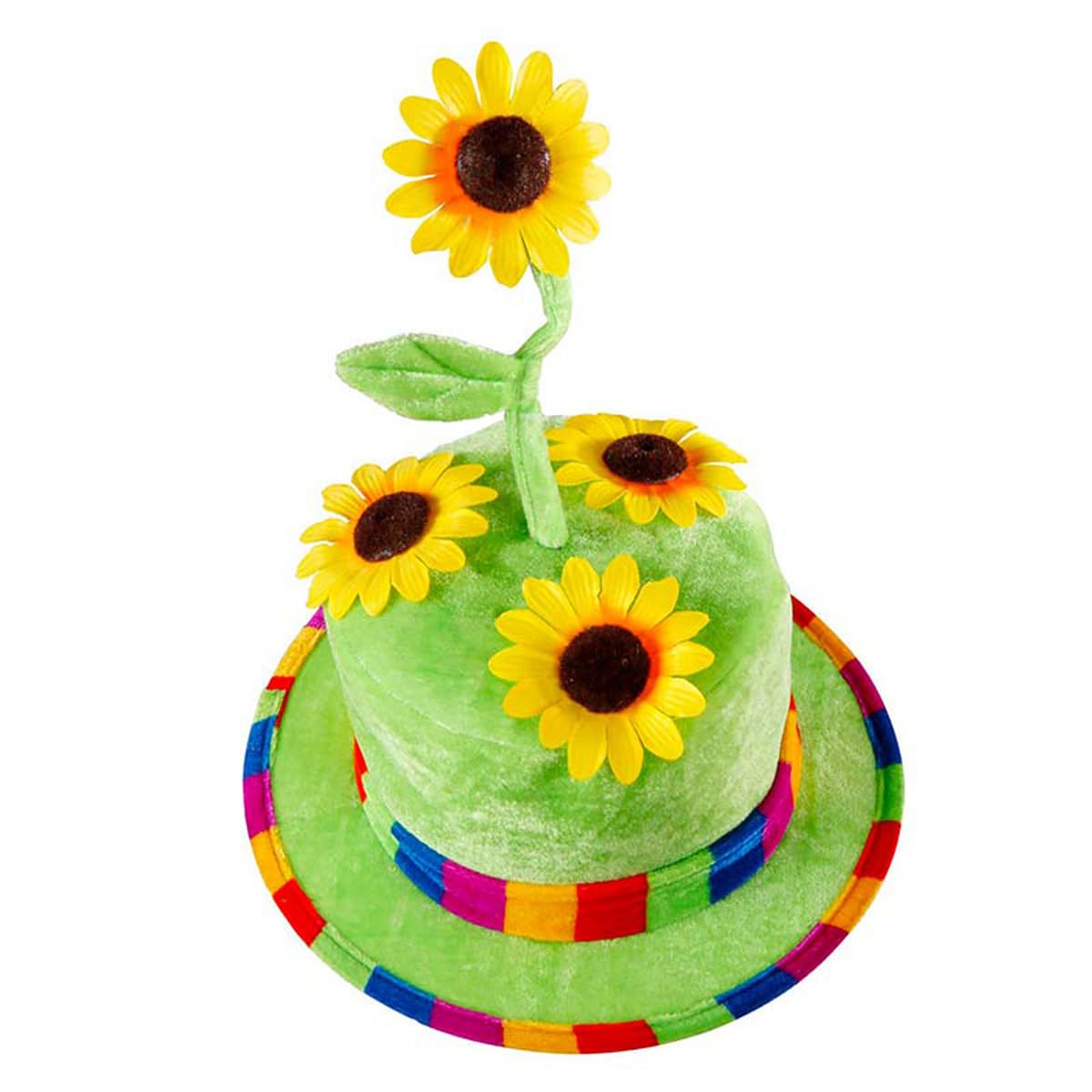 Velvet Sunflower Fancy Dress Hats Caps & Headwear for Fancy Dress Costumes Outfits Accessory