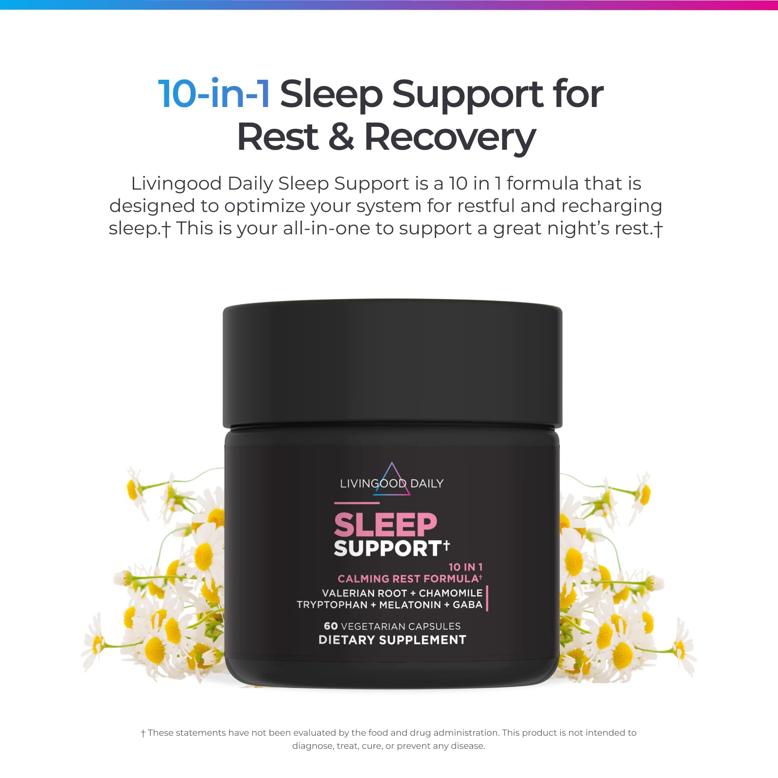 Livingood Daily Sleep Support Supplement, 5 mg Melatonin, 60 Capsules — Amazon image 3