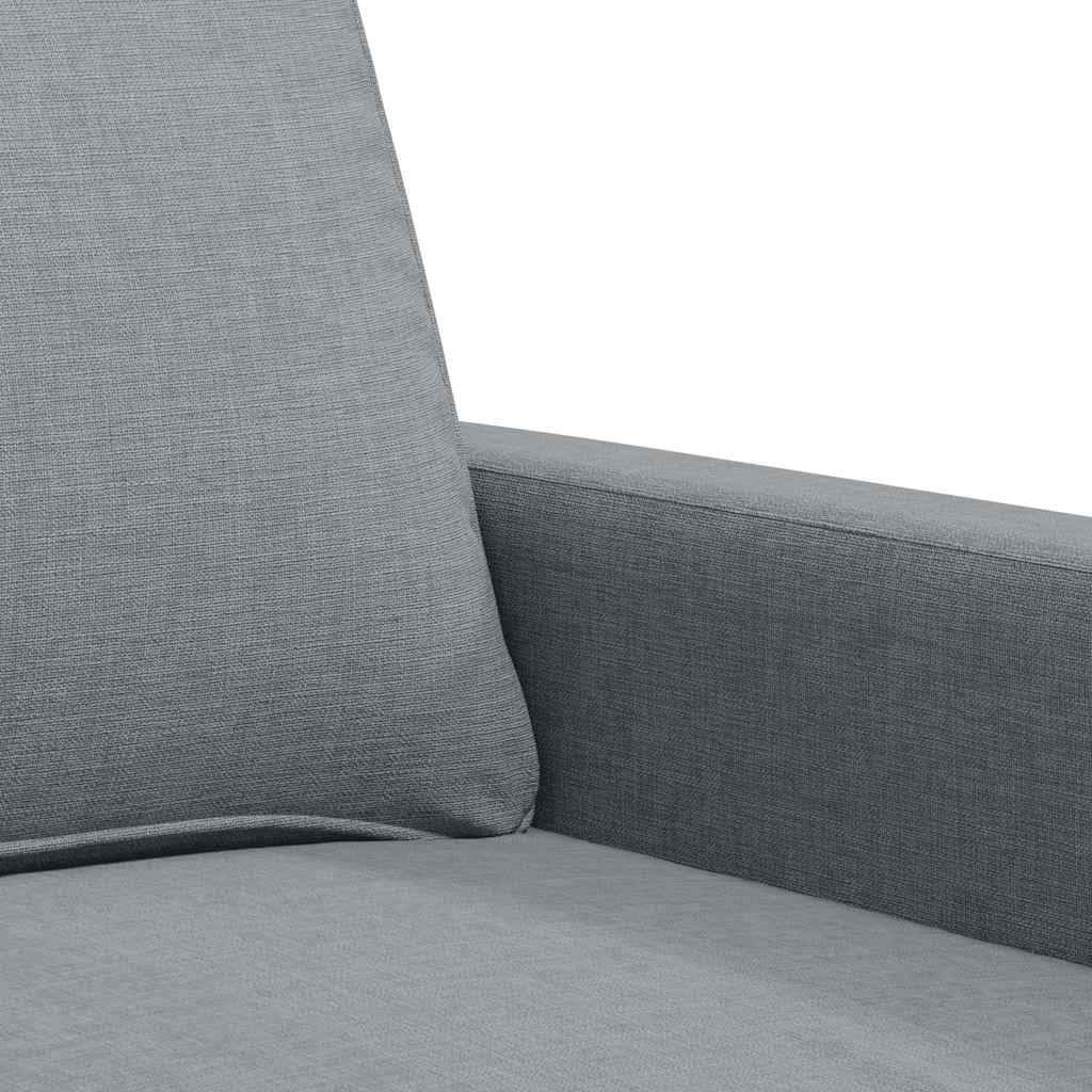 vidaXL Divano a 2 Posti Grigio Chiaro 120 cm in Tessuto