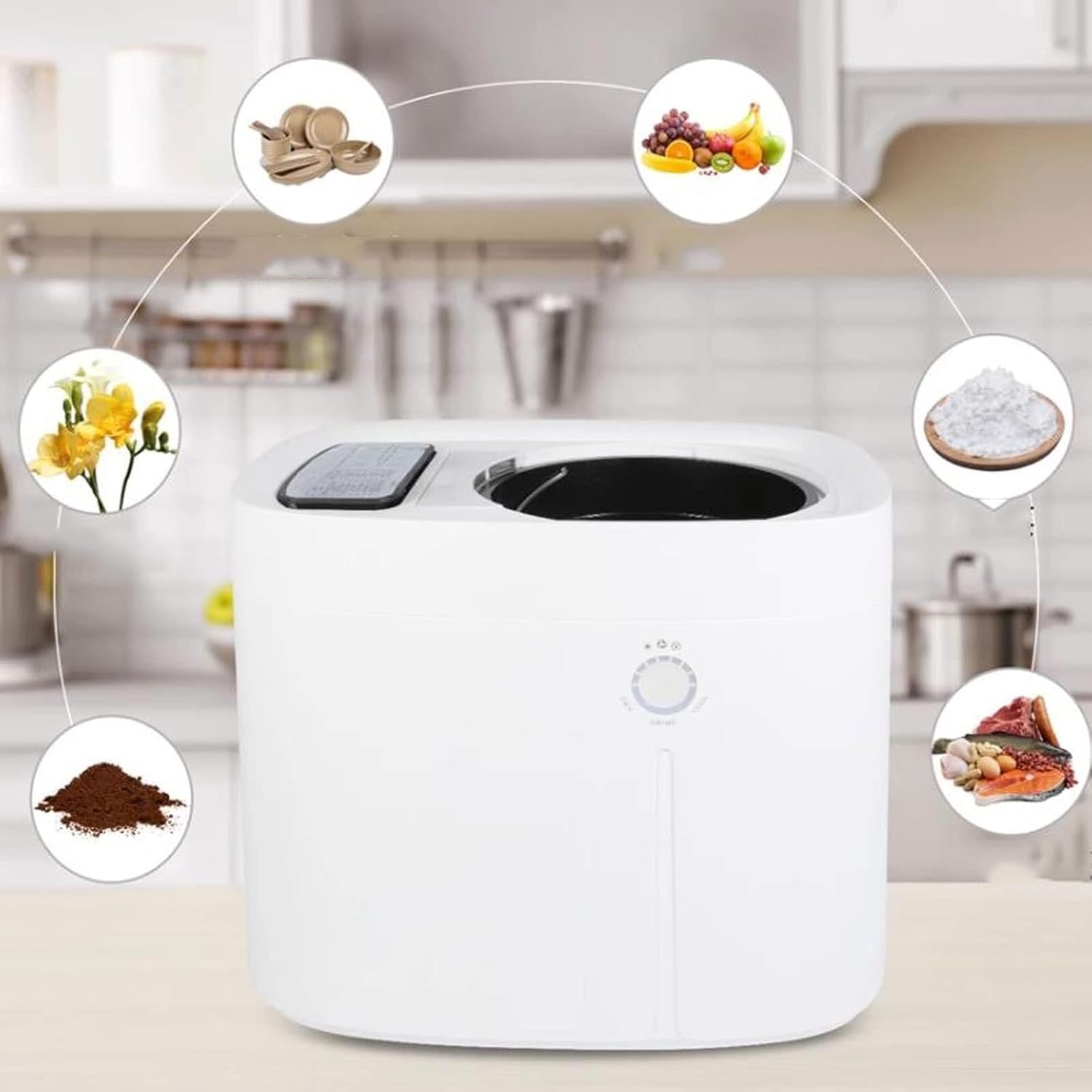 Electric Kitchen composter, Garden Compost bin, 3L Kitchen Waste Compost bin, composting Tool for Home