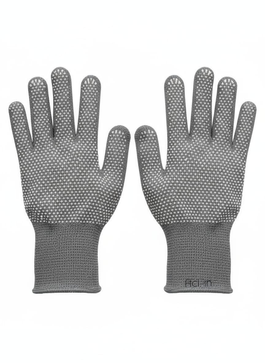 PVC Dotted Tennis Cricket Batting Gloves with Dotted Pattern, Elastic Wrist for Men (Pair Gray)-image-30
