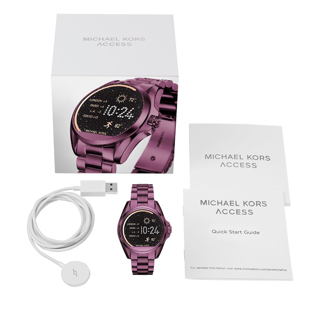 Michael Kors Access Womens Smartwatch Bradshaw Plum Tone Stainless
