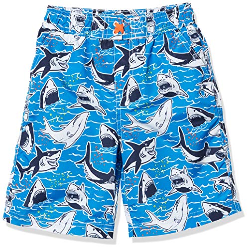 iXtreme Boys' Little Swim Trunks Quick Dry Board Shorts Mesh Lining, Electric Blue, 5