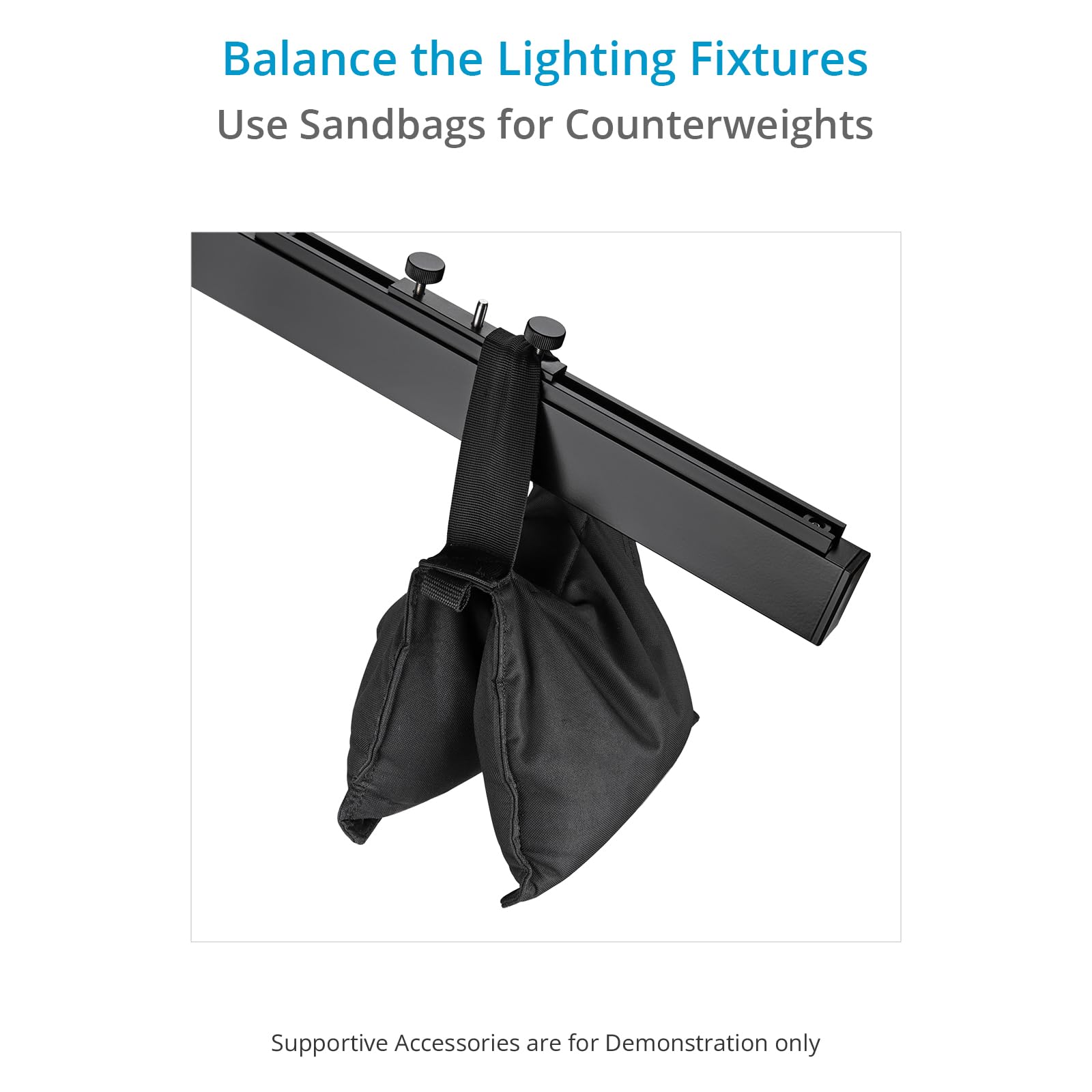 PROAIM Brazo Boom Flamingo 51" con Espiga 5/8", Carga 12kg | Soporta hasta 12 kg con brazo extensible de 32" y espiga estándar de 5/8" para iluminación y accesorios de estudio