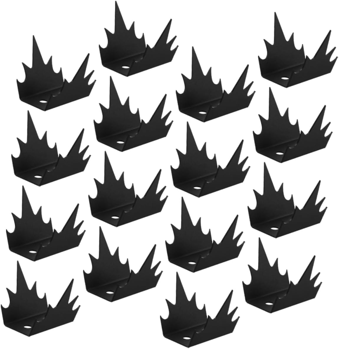 LEDMOMO 24セット バルコニー用 登り防止スパイク 屋外 フェンス 手すり対策 壁面取り付け抑止スパイク 炭素鋼製 耐久性の