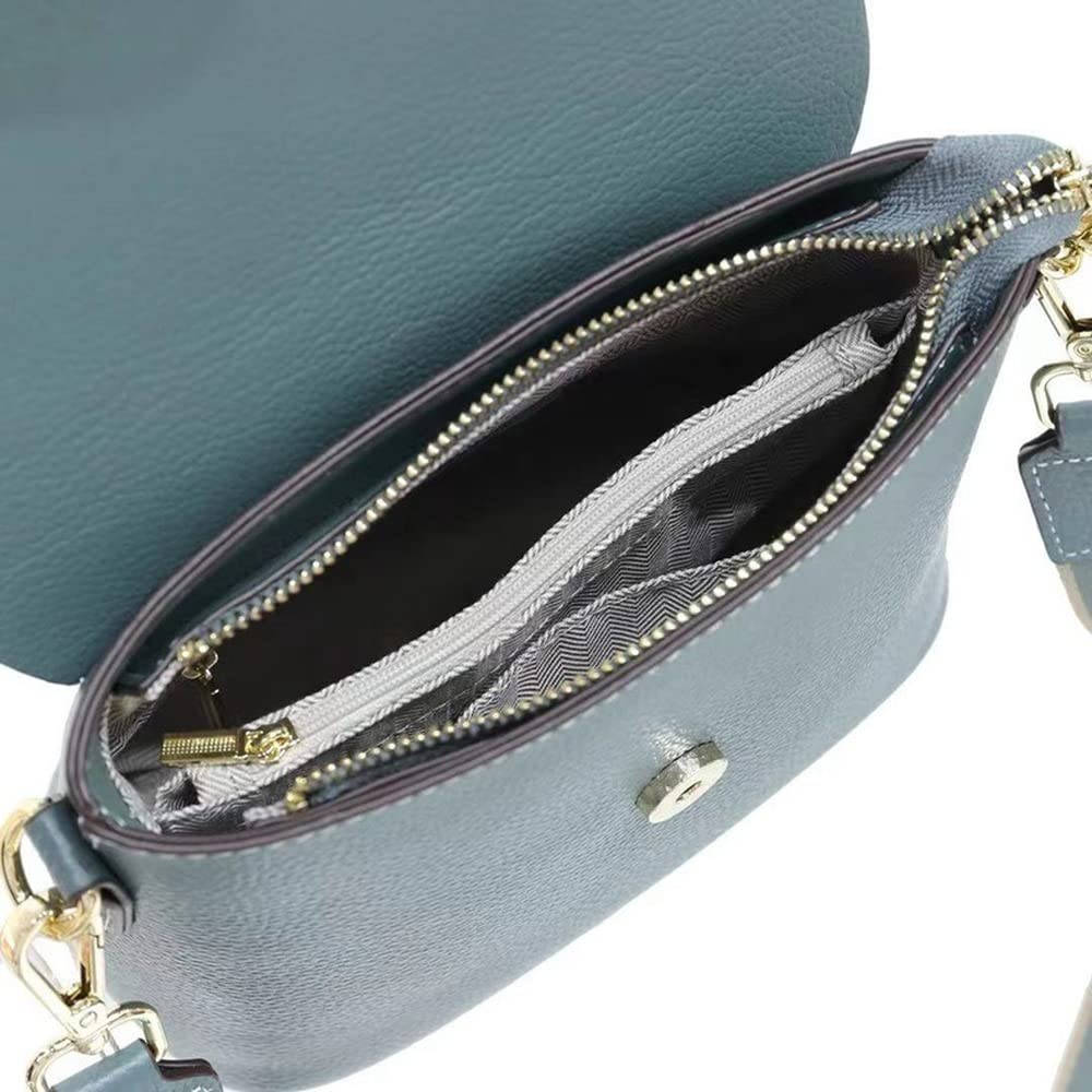 Prawdziwa skóra torby wiaderkowe damskie torebki na ramię retro torebki na co dzień torebka do pracy torby crossbody, Czerwony, Medium