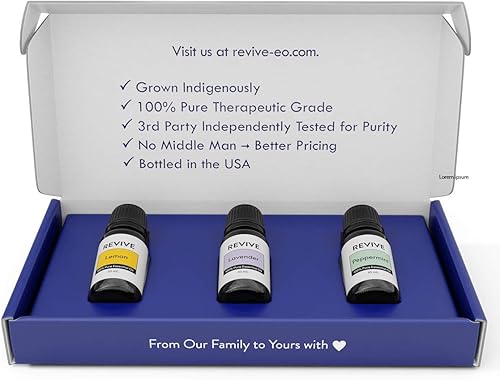 Miniatura 2 de Revive Essential Oils - Kit de 3 aceites esenciales 100% puros, grado terapéutico, para difusor, humidificador, masaje, aromaterapia, cuidado de la