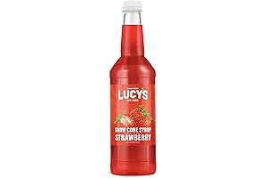 Lucy's Family Owned - Delightful Strawberry Snow Cone Syrup