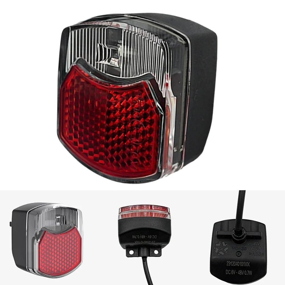 Fanale posteriore for bicicletta elettrica, indicatore di freno for bicicletta elettrica, luce posteriore a LED, lampada di avvertimento, riflettore di avvertimento notturno, parti for cicli