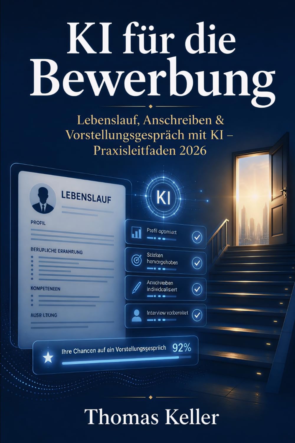 KI für die Bewerbung: Mit künstlicher Intelligenz zum Lebenslauf, Anschreiben und Vorstellungsgespräch – Der Praxisleitfaden für die Jobsuche 2026