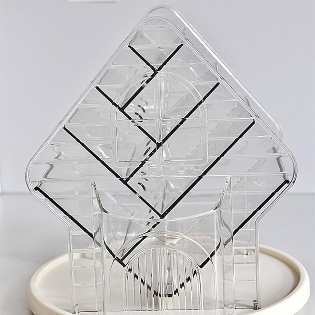 Desktop Makeup Organizers with 360 Rotation and Multiple Compartments for Efficient Cosmetic Storage Jewelry Hanger Rack